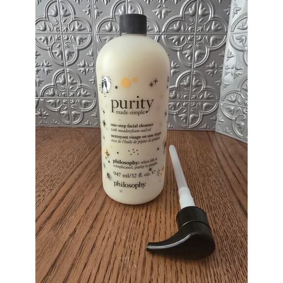 Philosophy Purity Made Simple One-Step Facial Cleanser - 32 oz Sealed W/Pump - Picture 1 of 2
